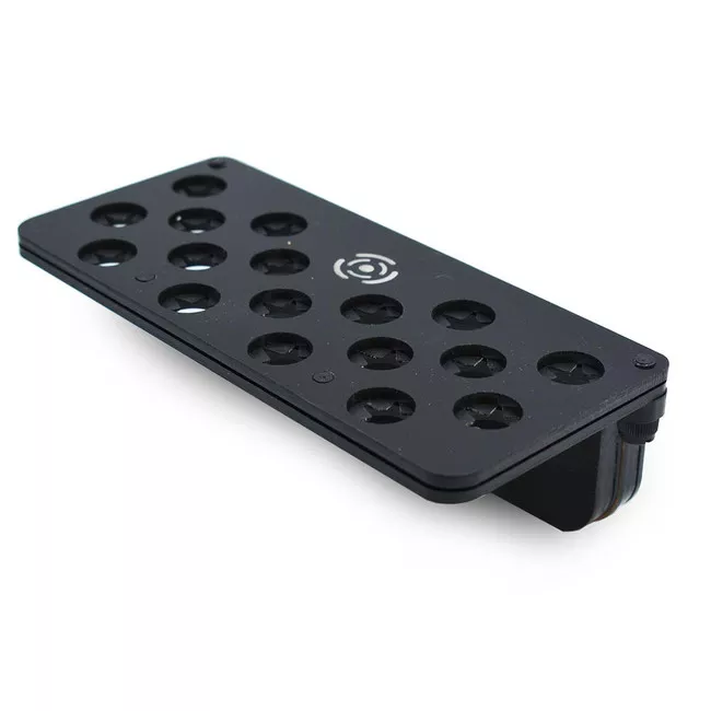 17-hole-small-frag-rack-1-2-glass-black-w-frag-lock-pnw-customs 17 Hole Small Frag Rack (1/2" Glass) Black w/Frag Lock - PNW Customs