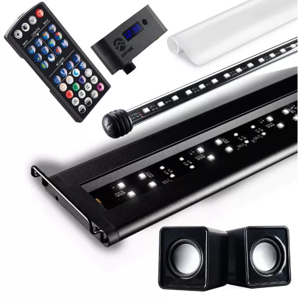 24″ - 36" Serene Freshwater Aquarium LED Kit w/ Background Lighting & Audio (4025) - Current USA