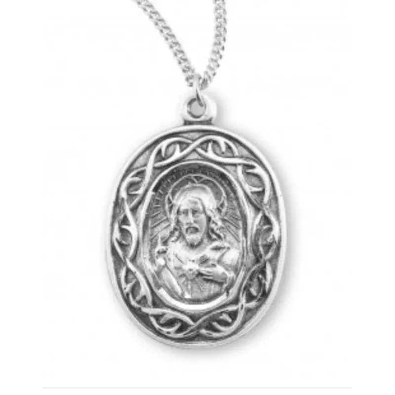 crown-thorns-sterling-silver-scapular-medal “Crown of Thorns” Sterling Silver Scapular Medal
