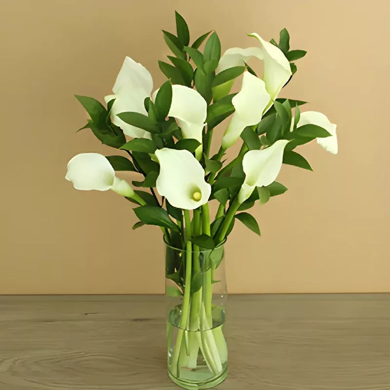 Ivory Mini Calla Lily Centerpieces