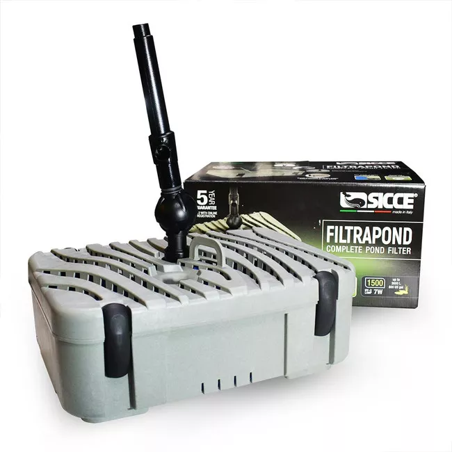 (OPEN BOX) FILTRAPOND 1500 Pond Filter with Fountain 396 GPH (Up to 800 Gallon Ponds) - Sicce
