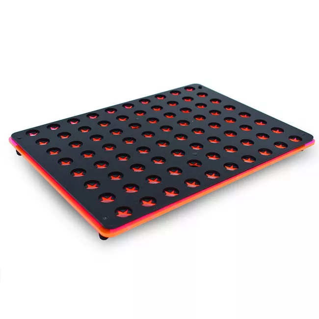 pink-80-hole-frag-rack-flat-tray-w-frag-lock-pnw-customs (Pink) 80 Hole Frag Rack Flat Tray w/Frag Lock - PNW Customs