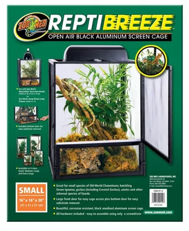 ZooMed ReptiBreeze Aluminum Screen Cage Small (16"x16"x20")